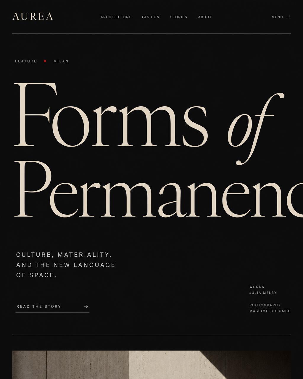 Editorial composition study
